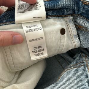 AGOLDE Parker long shorts relaxed high rise , size 29